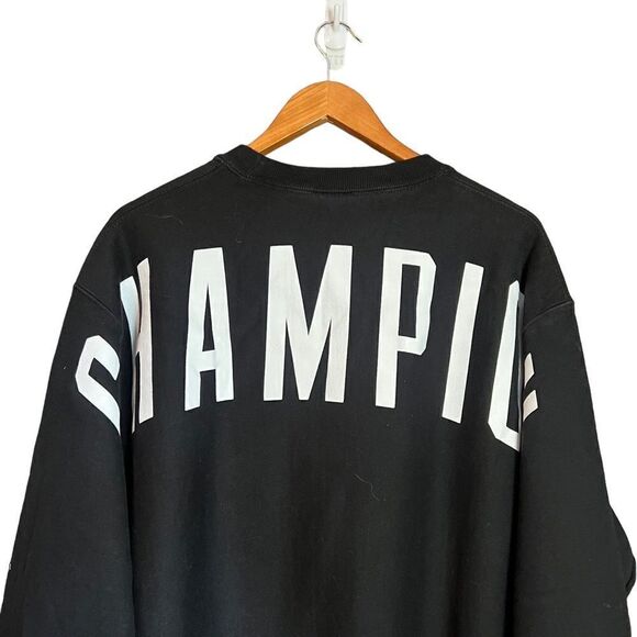 Champion‎ black reverse weave crew neck sweater - Picture 9 of 10